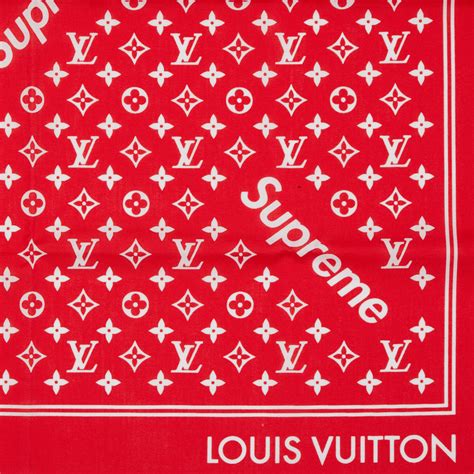 louis vuitton handkerchief red|louis vuitton monogram bandana.